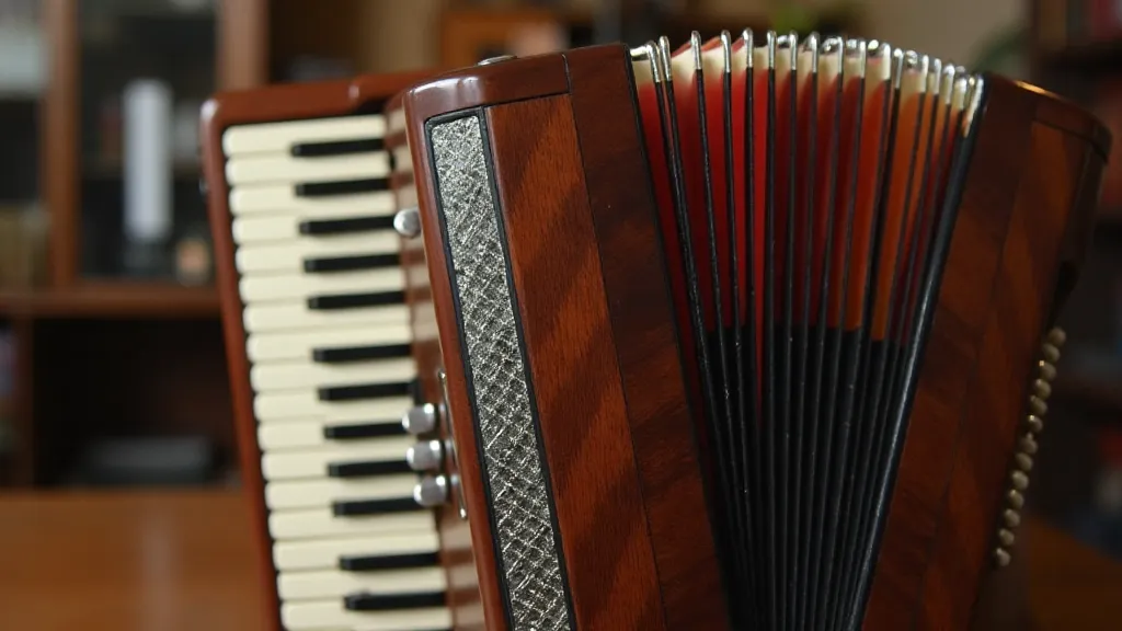 Antique accordion, restored