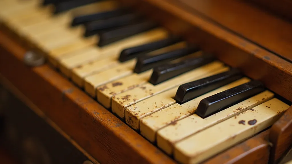 Antique accordion detail