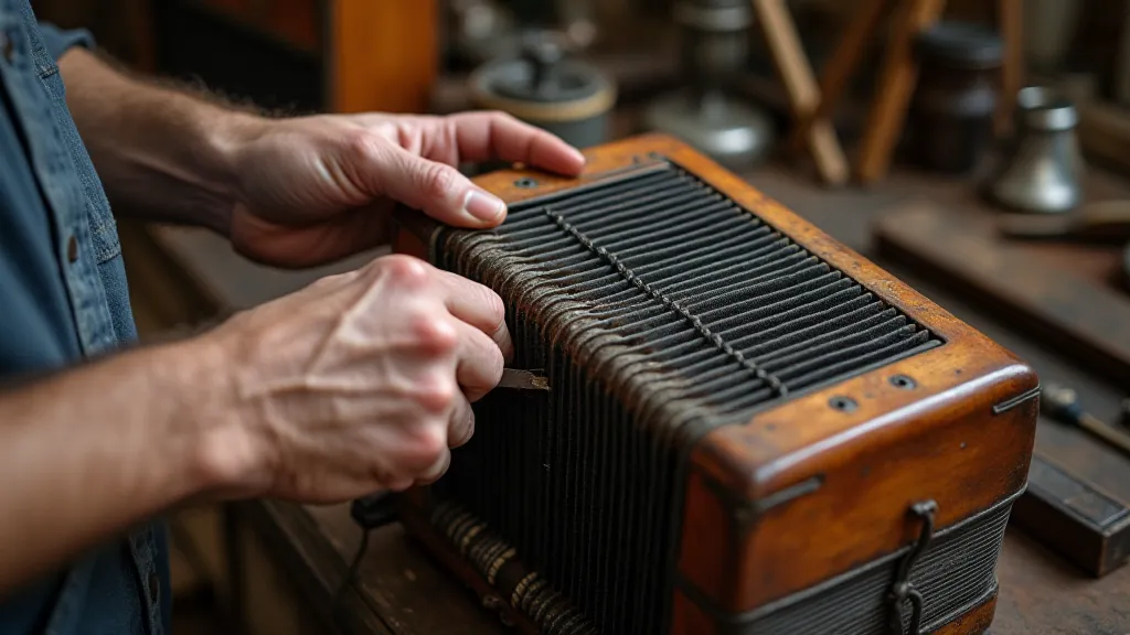 Accordion restoration in progress