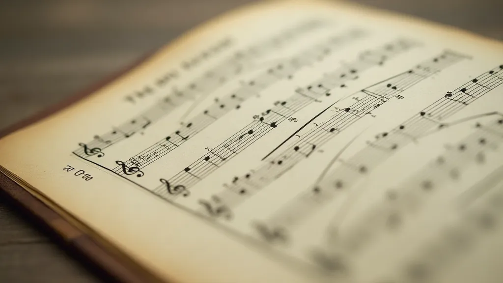 Antique sheet music