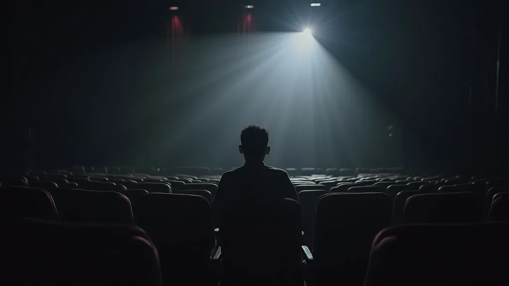 Empty movie theater seat