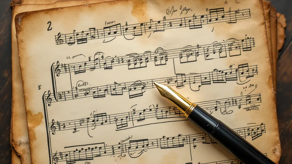 Vintage Film Score Sheet Music