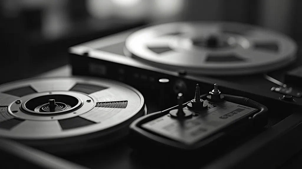 Vintage reel-to-reel tape recorder