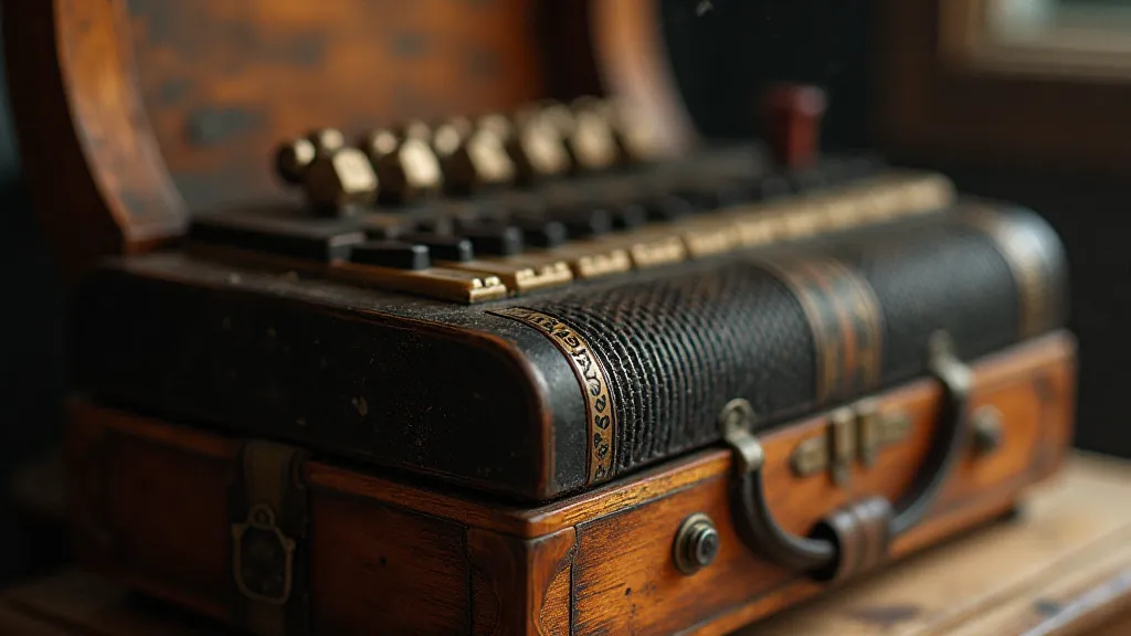 Vintage accordion showcasing its craftsmanship