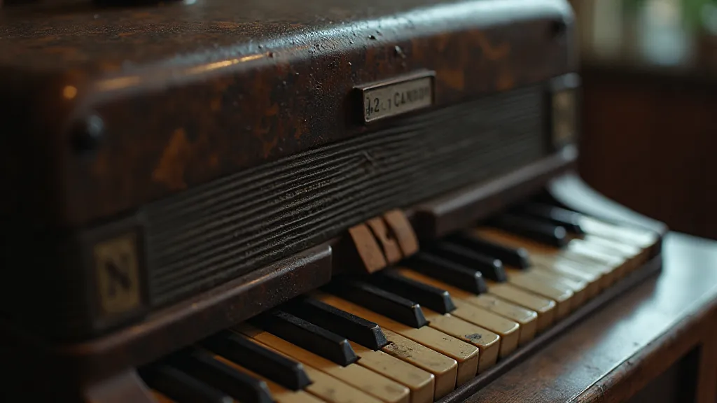 Vintage accordion detail