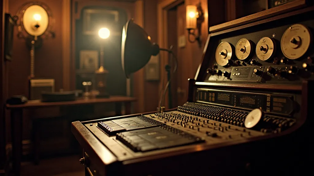 Vintage recording studio control room