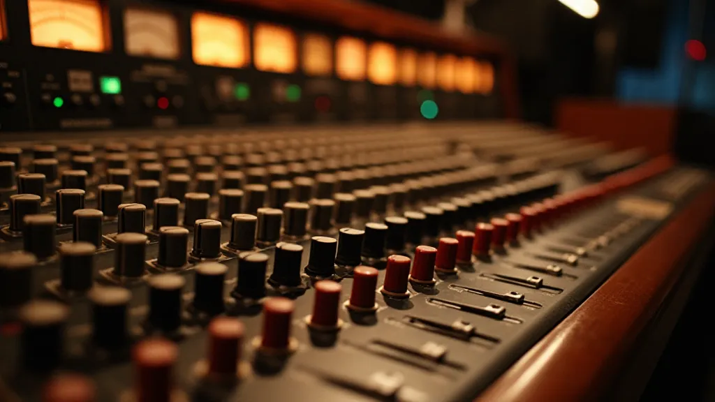 Vintage Recording Studio Console