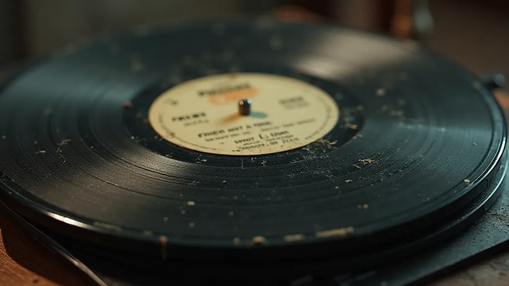 Vintage vinyl record of a film soundtrack